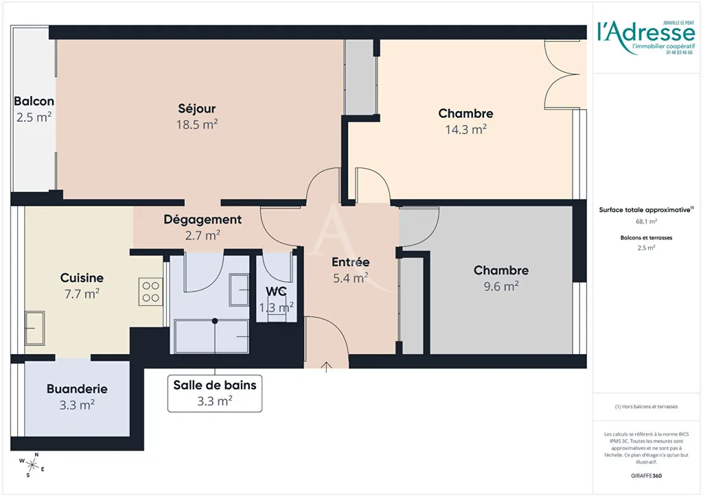 Plaan - Apartment with Balcony in Créteil