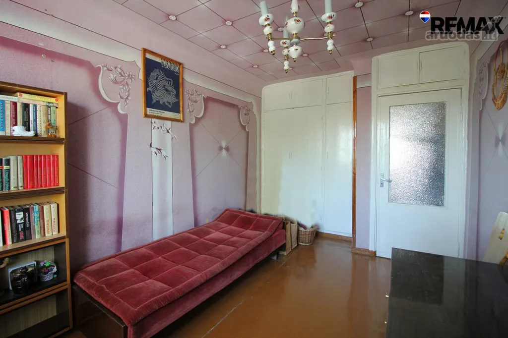 Bedrooms - 3-Bedroom Apartment with Balcony in Šiauliai Centre