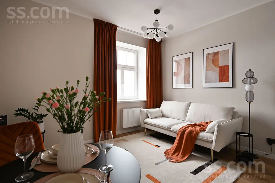 Séjour - Appartement 2 pièces à Rīga