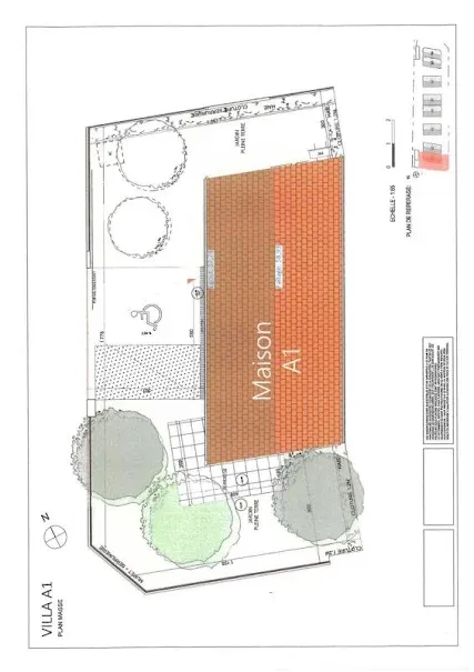 Floor Plan - Contemporary House with Terrace in Sannois