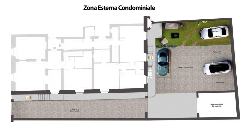 Plan - Elegant Penthouse with Private Parking in Florence