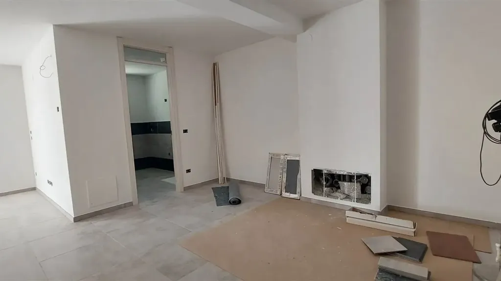Living Room - Two-Level Apartment with Solar Features in Massa Lombarda