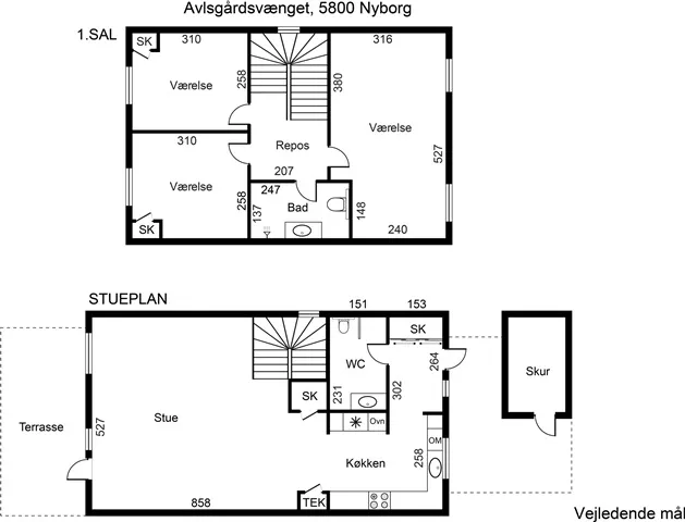 Plaan - Terraced House with Private Balcony in Nyborg