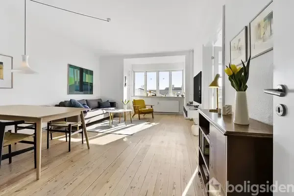 Séjour - Apartment with Harbour View in Odense