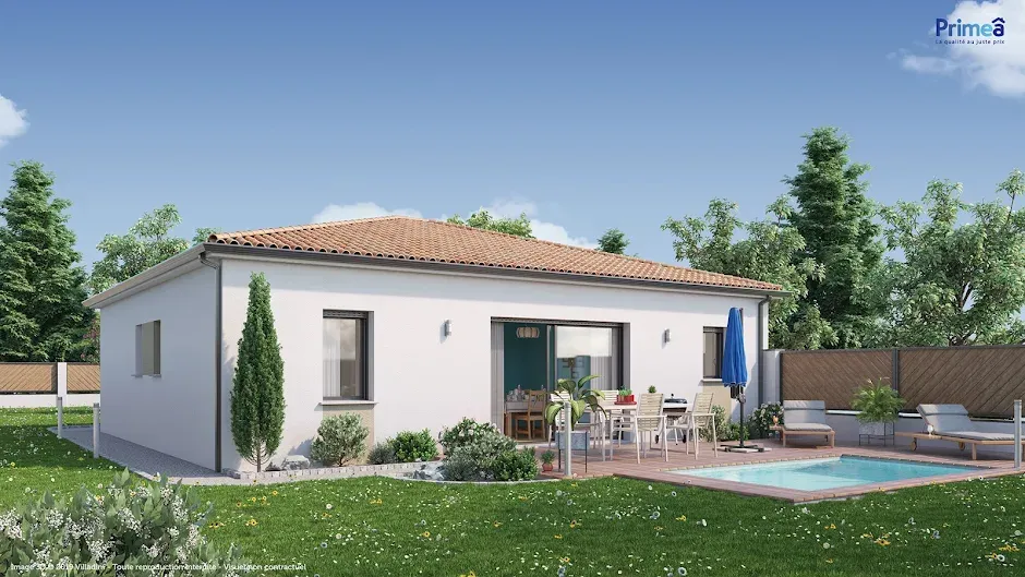New 4-Piece House with Garden in Scorbé-Clairvaux