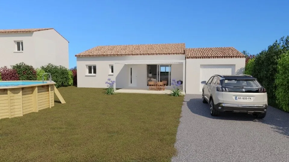 Contemporary Villa with Garden in Courry