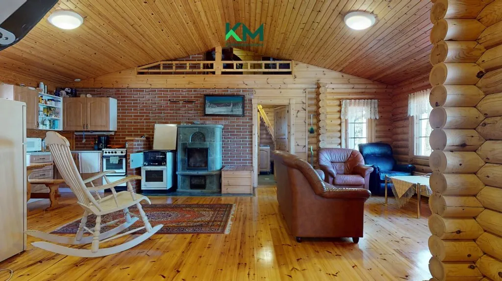 Living Room - Cottage with Private Sauna in Maksamaa