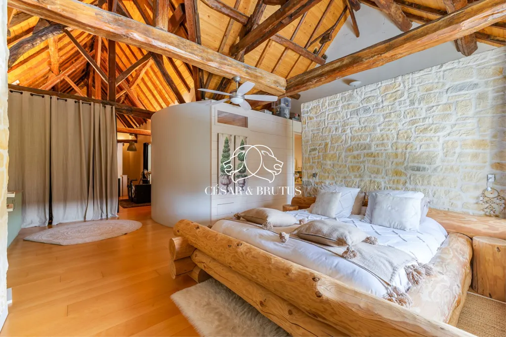 Bedrooms - Rearranged House with Pool in Saint-Chef