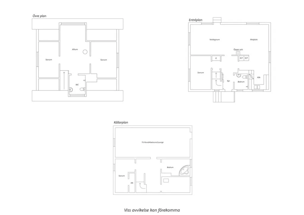 Plan - Three-Storey Villa with Garden in Glumslöv