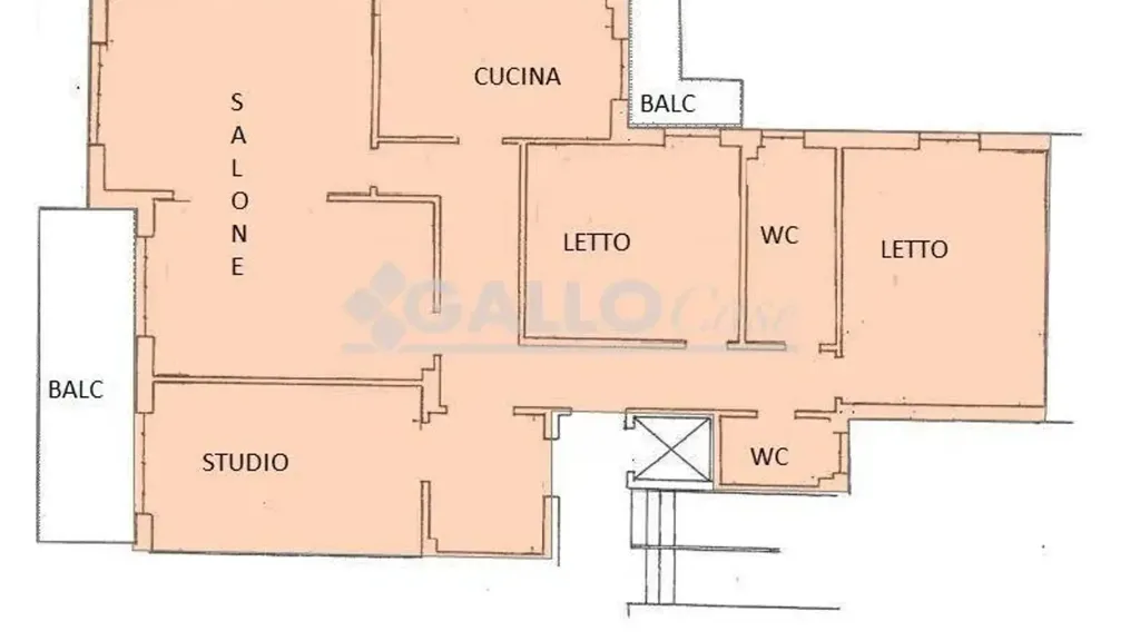 Plaan - Bright Apartment with Balconies in Cosenza