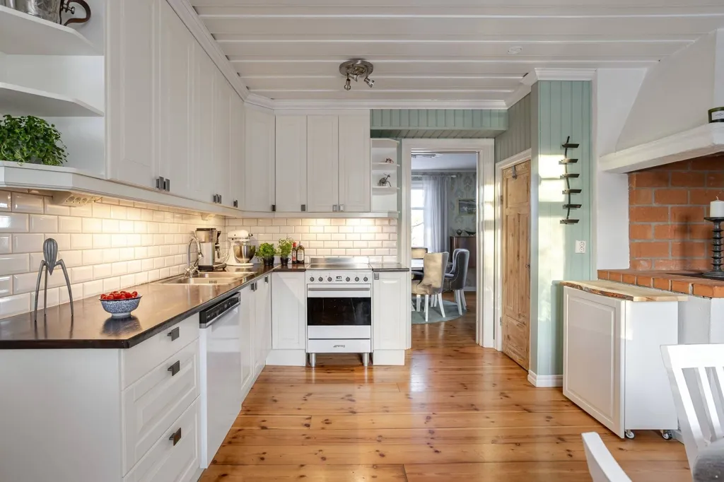 Kitchen - Well-Maintained Farmhouse with Stables in Västernorrland