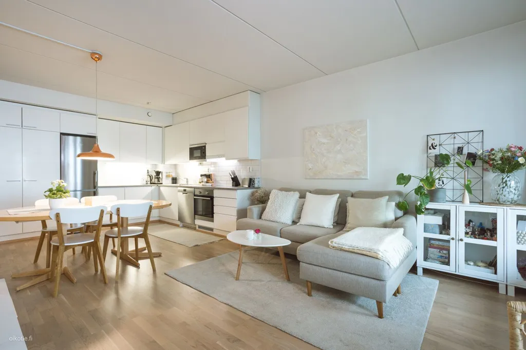 Séjour - Scandinavian-Style City Flat with Balcony in Vaasa