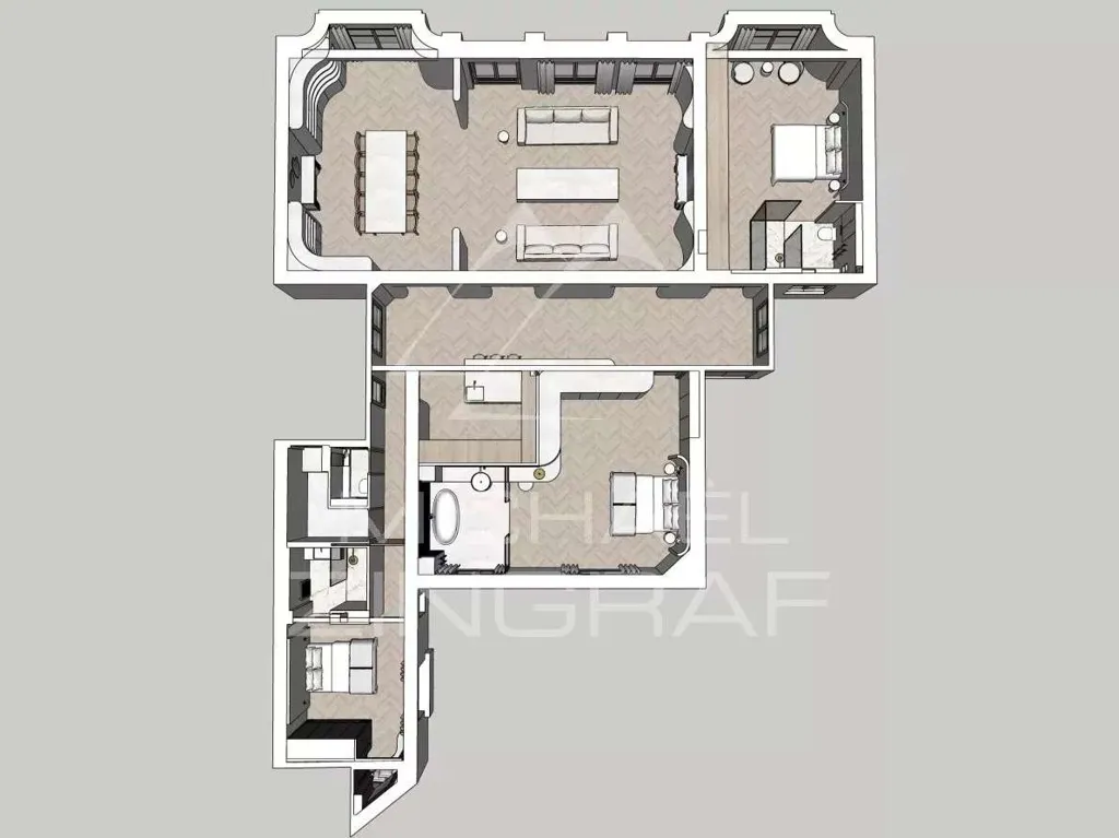 Plaan - Luxury Apartment with Eiffel Tower View in Paris
