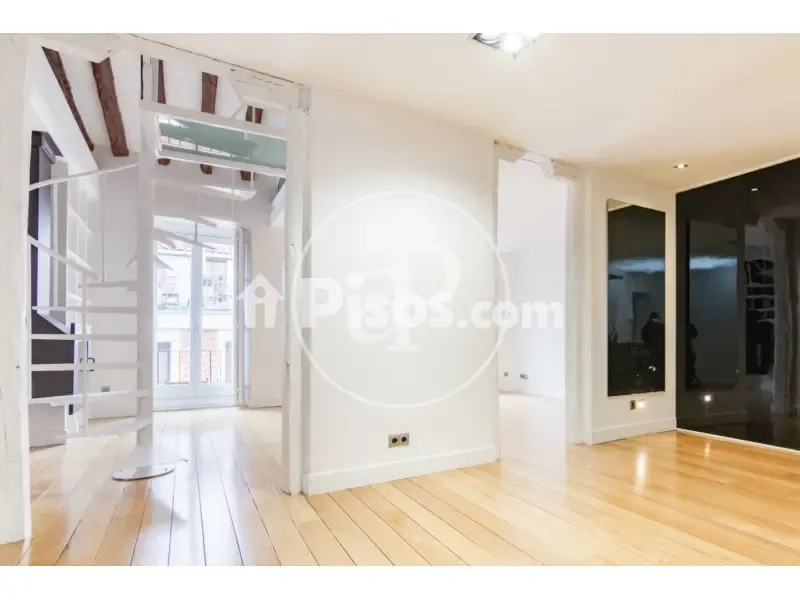 Living Room - Modern Apartment with Balcony Views in Madrid Centre