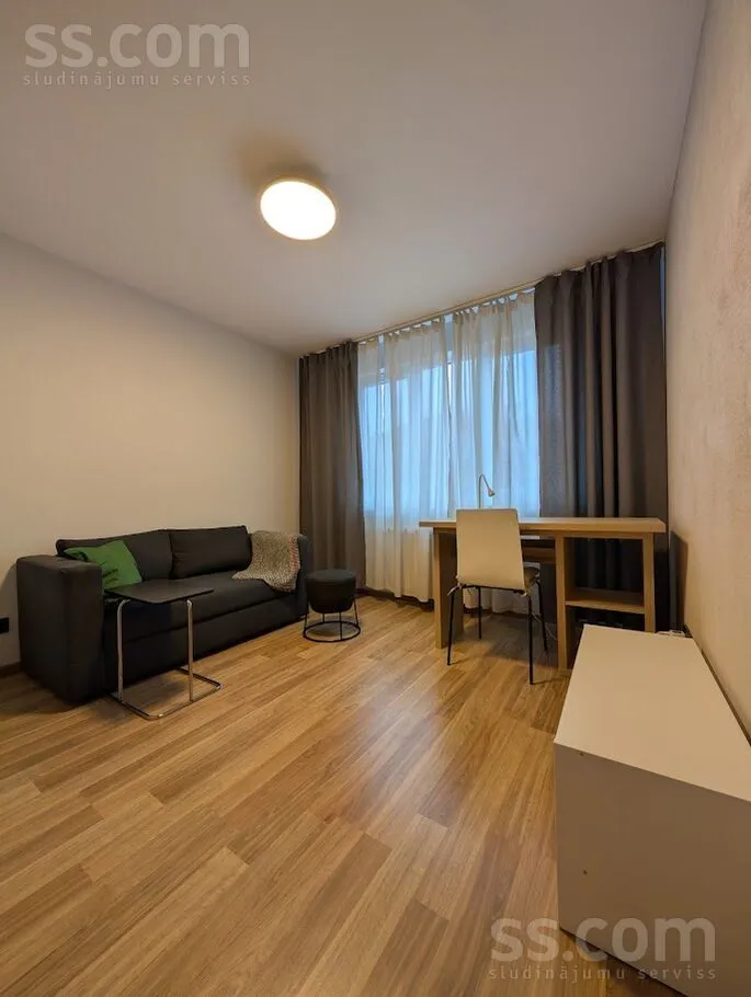 Wohnzimmer - 3-Bedroom Flat with Balcony in Āgenskalns