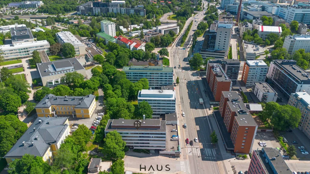 Vue aérienne - Modernised Flat with Balcony in Eastern Centre, Turku