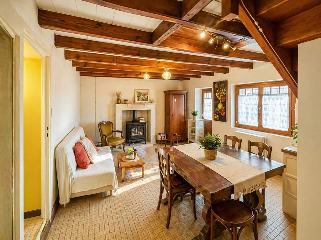 Dining Room - Stone House with Potential in Bellefonds