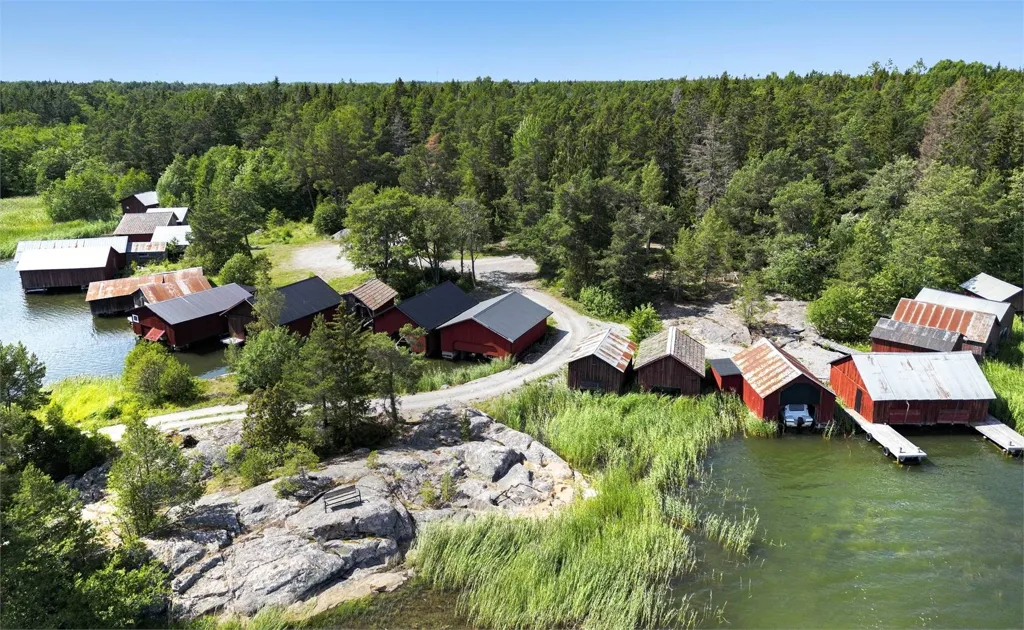 Vue aérienne - Cottage with Sea Access in Gräsö, Norrboda