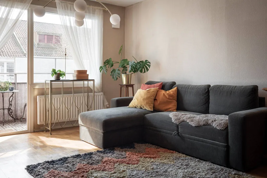 Séjour - Two-Bedroom Flat with Large Balcony in Ystad