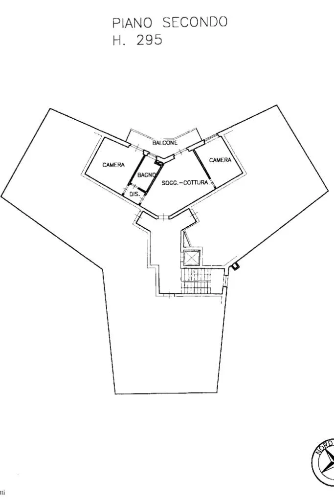 Plan - Spacious 2-Bedroom Flat with Balcony in Erbusco