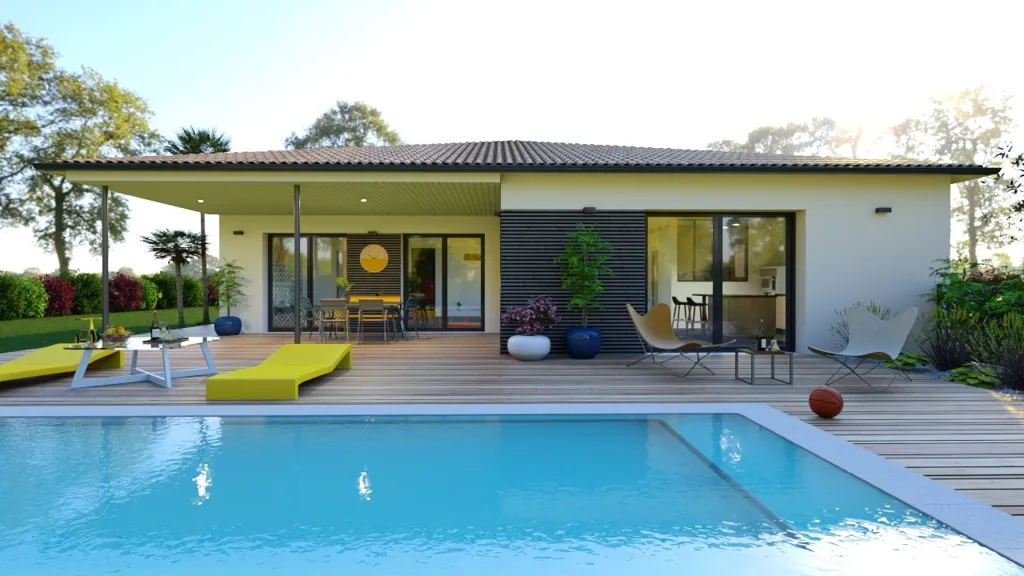 Bassein - Contemporary Flat-Plan House with Wood Cladding