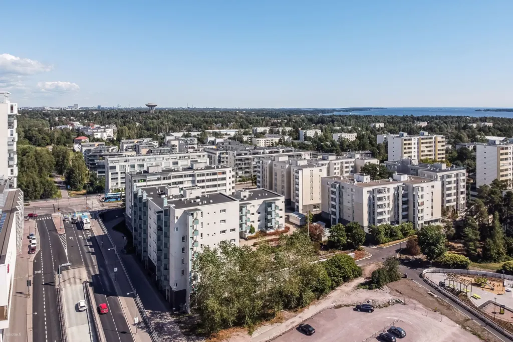 Õhuvaade - Apartment with Balcony in Matinkylä, Espoo