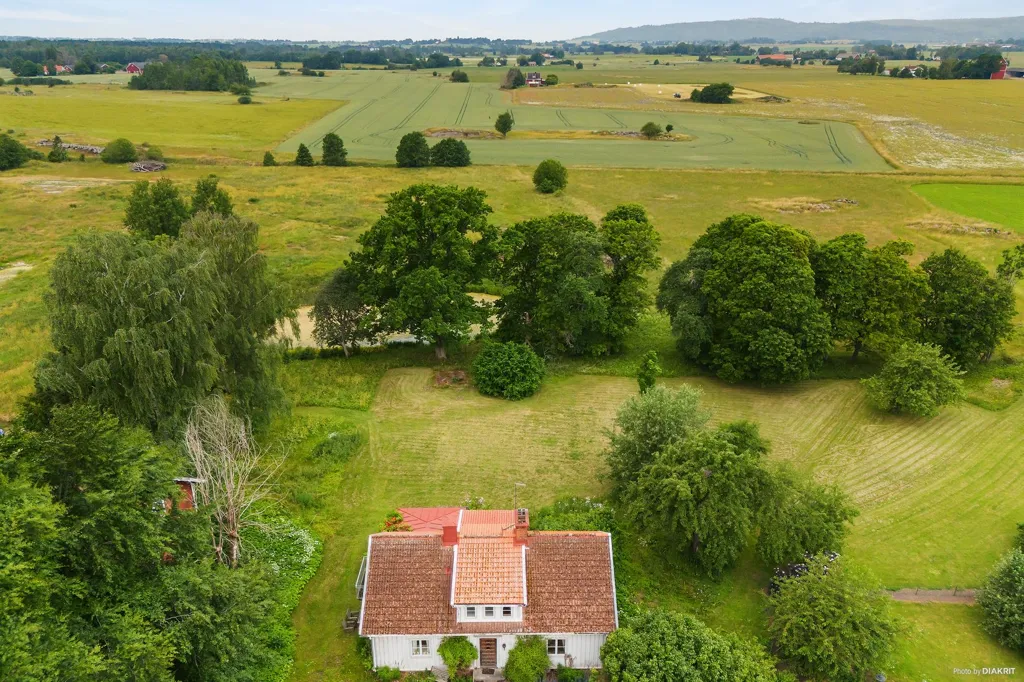 Vue aérienne - Victorian House with Garden in Ödeshög