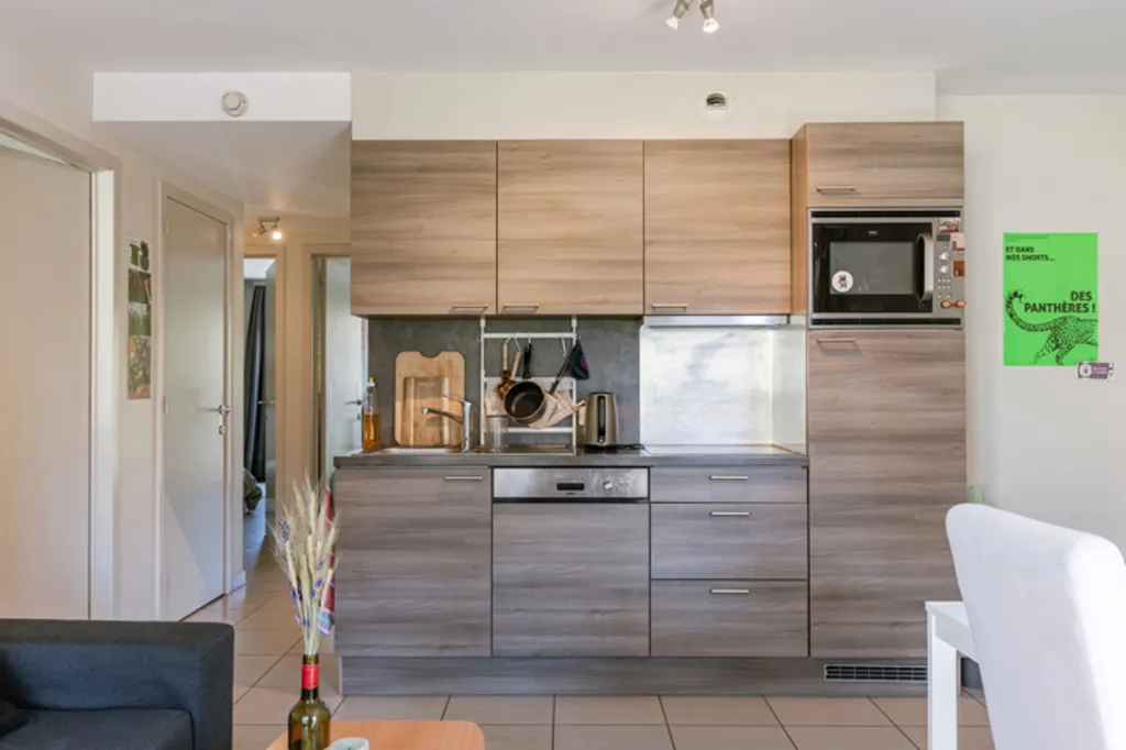 Cuisine - Appartement avec Vue sur l'Eau à Gand