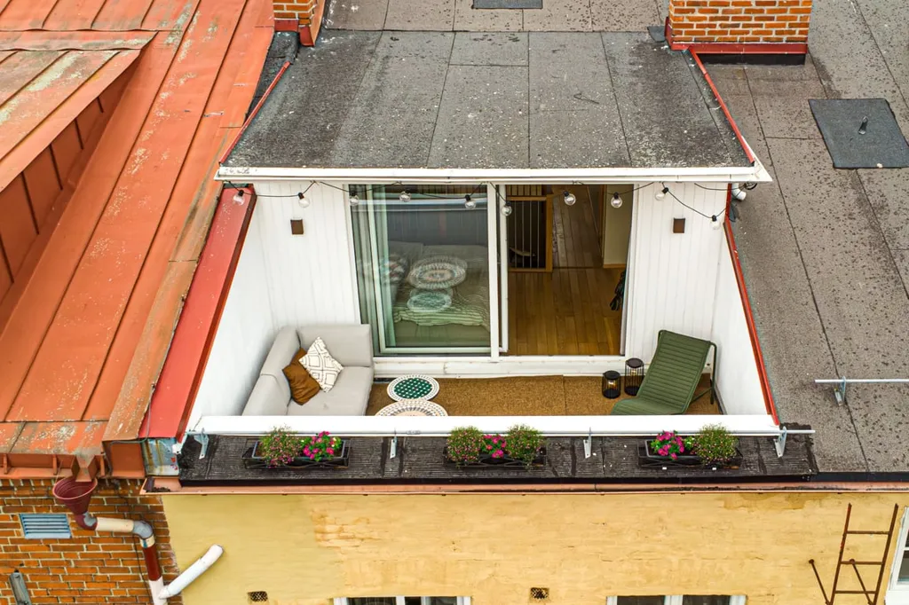 Vue aérienne - Penthouse with Balcony & Terrace in Södermalm