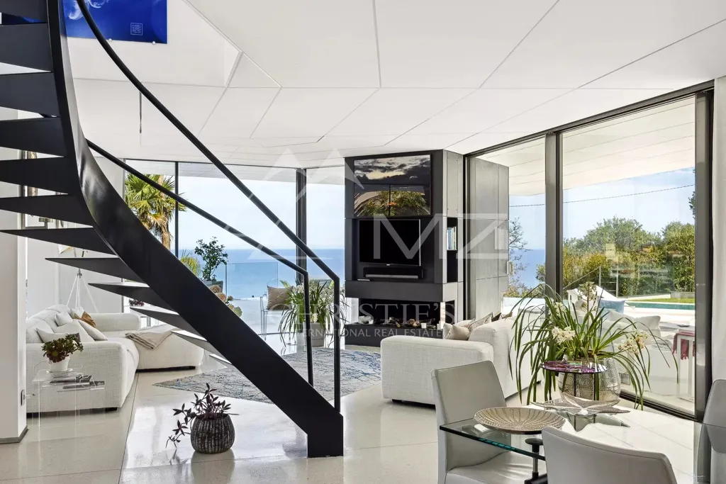 Séjour - Villa Moderne avec Vue Mer près de Monaco