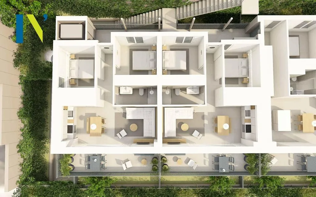 Vue aérienne - Luxury Apartment with Pool in Tamariu