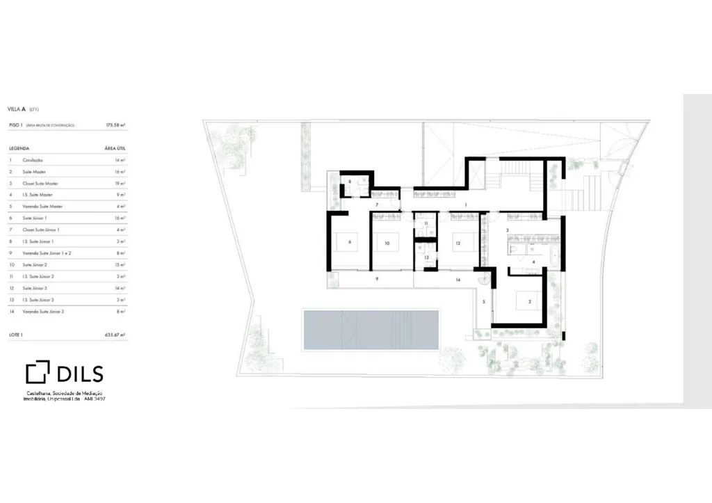 Plan - Luxury Villa with Private Pool in Birre, Cascais
