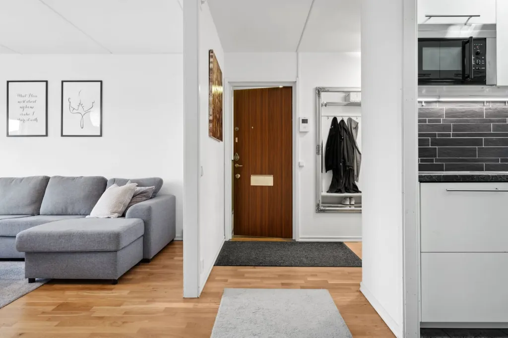Elutuba - Modern Corner Apartment with Glass Balcony in Helsingborg
