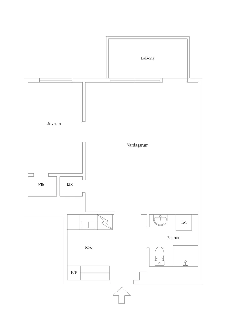 Plan - Duplex with Garden View in Främre Luthagen