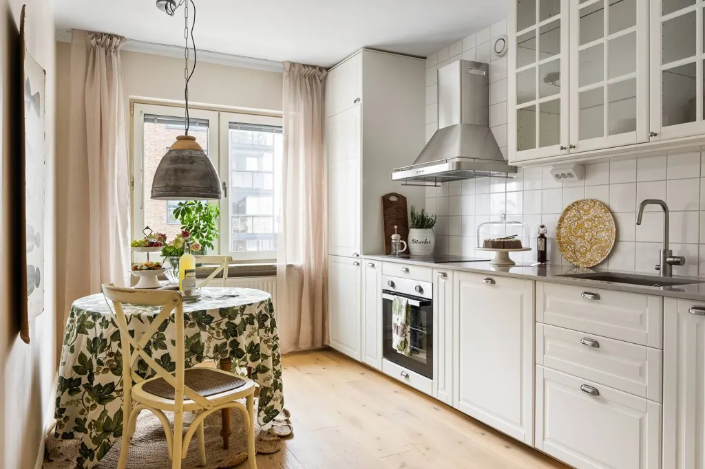 Cuisine - Renovated Apartment with Balcony in Ystad