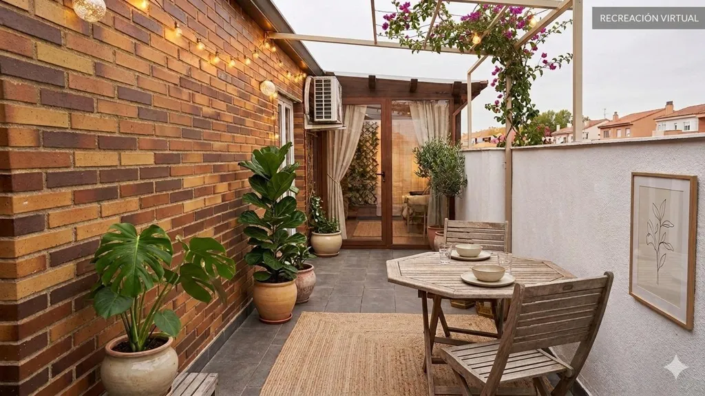 Terrasse - Flat with Terrace in San Nicolás, Ávila