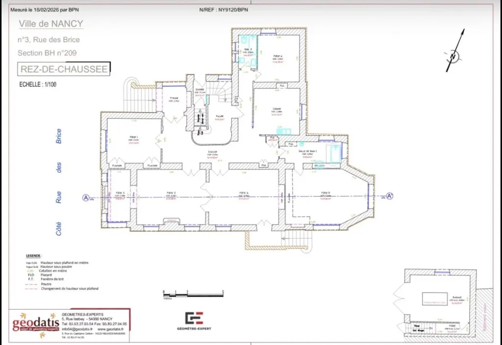 Plan - Maison de Maître avec Potentiel Locatif à Nancy
