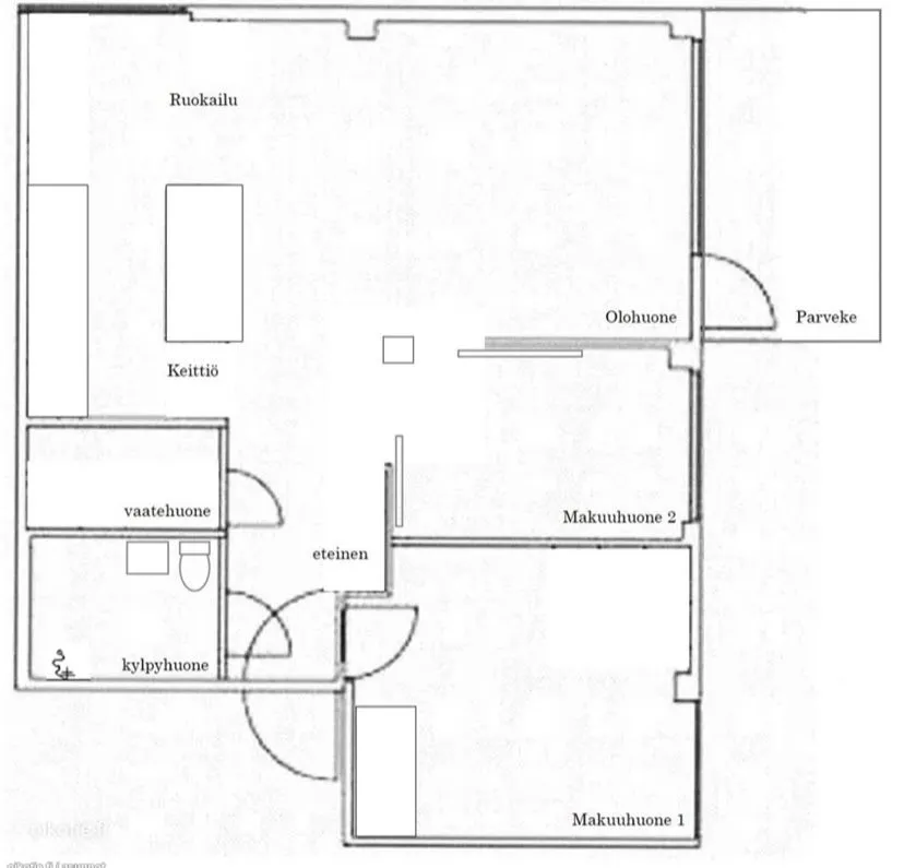 Plaan - Bright Apartment with Balcony in Espoo