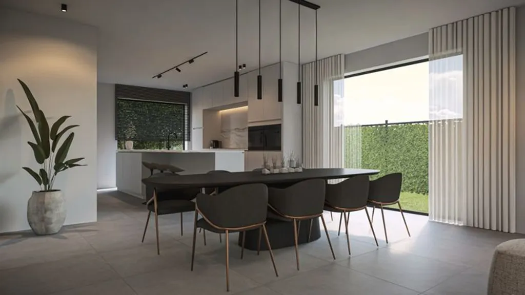 Dining Room - Modern New Build with Private Garden in Mechelen