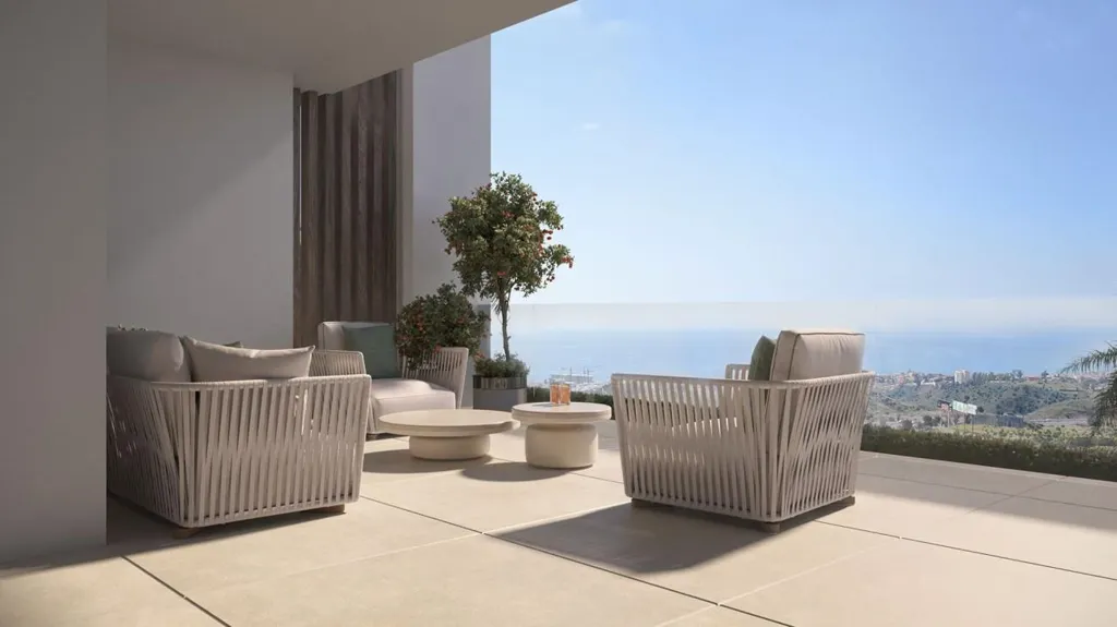 Terrasse - Apartment with Pool in Estepona Centro