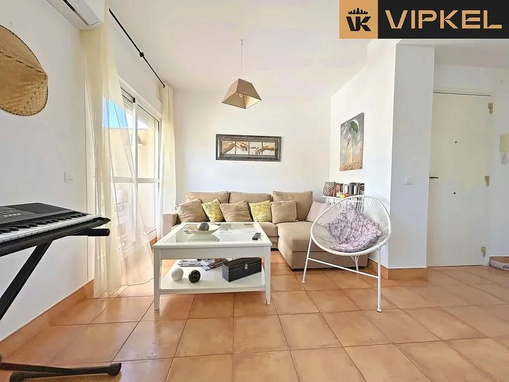 Living Room - Penthouse with Pool and Golf View in Novo Sancti Petri