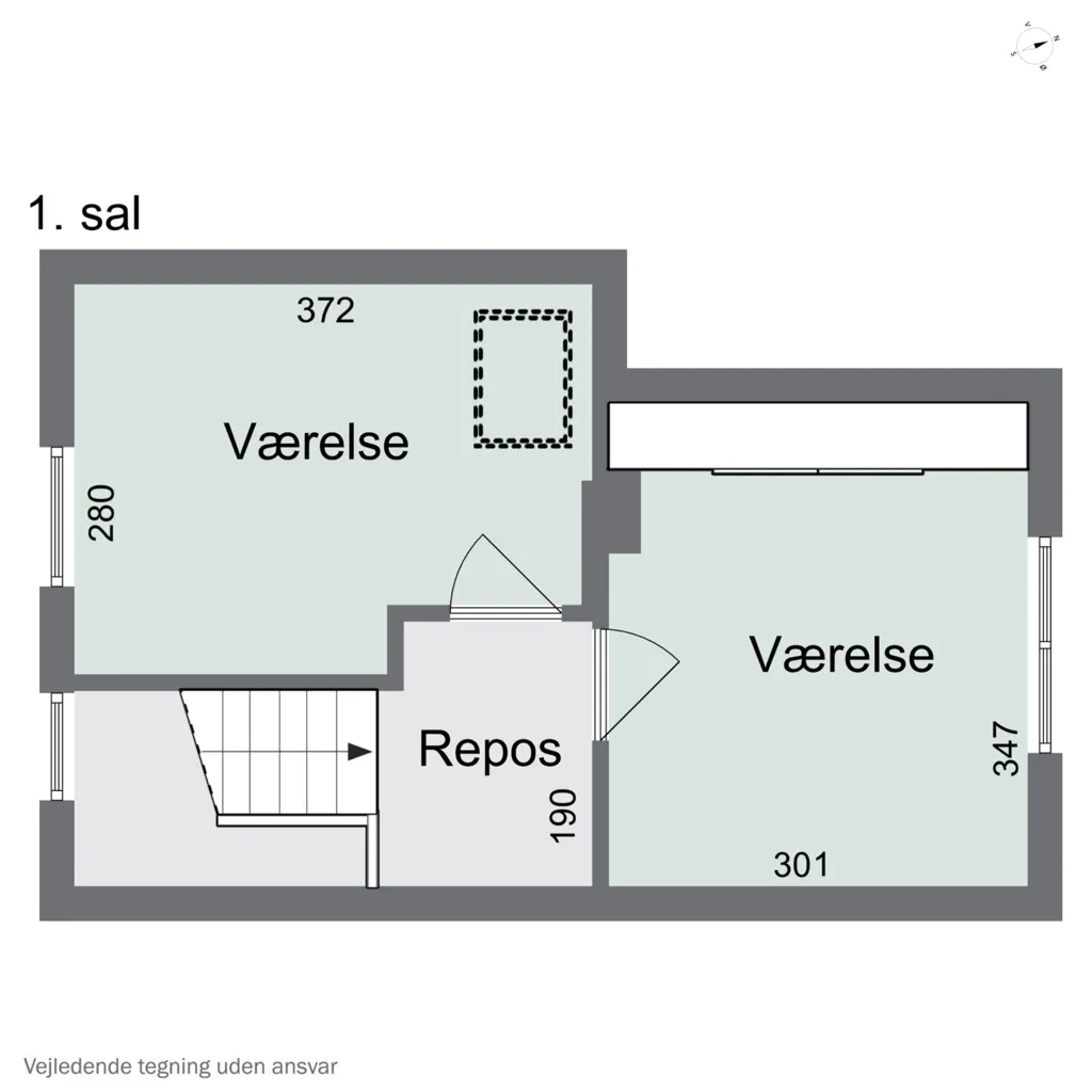 Plaan - 4-toaline maja asukohas Slagelse