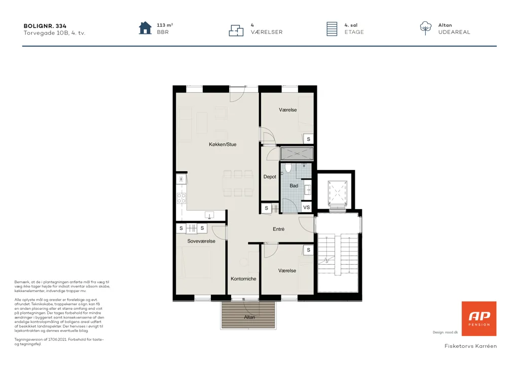 Plan - Apartment with Central Location in Odense