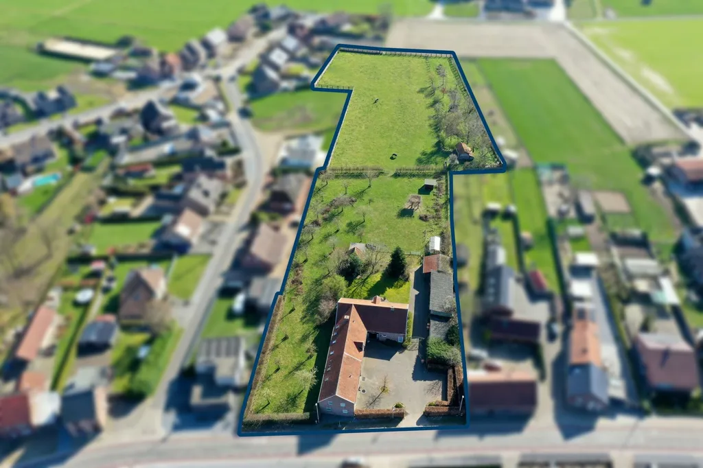 Vista aerea - Characterful Farmhouse with Stables in Dilsen-Stokkem