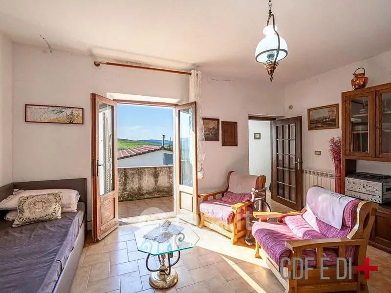 Living Room - Rustic Casale with Panoramic Views in Scansano