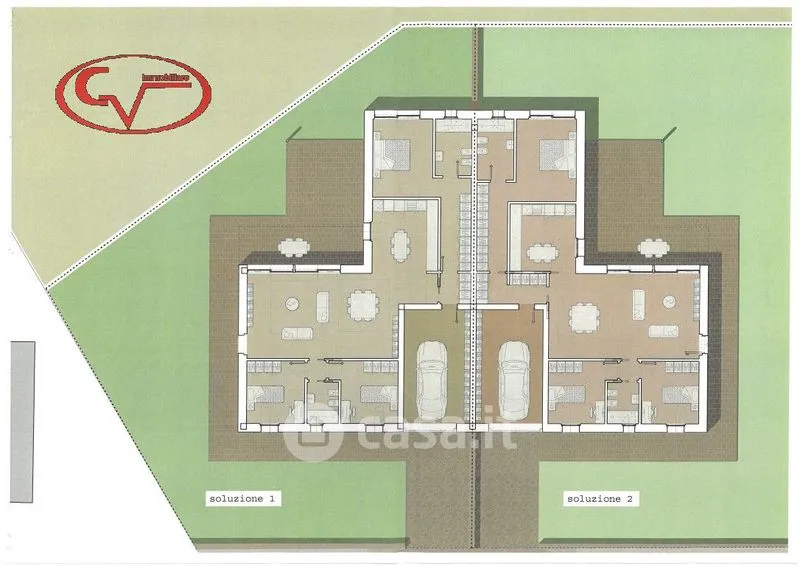 Plaan - Duplex House with Private Garden in Montevarchi