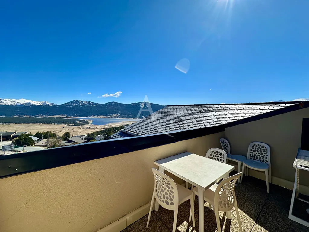 Balcon - Appartement 3 Pièces avec Vue Lac et Montagnes aux Angles