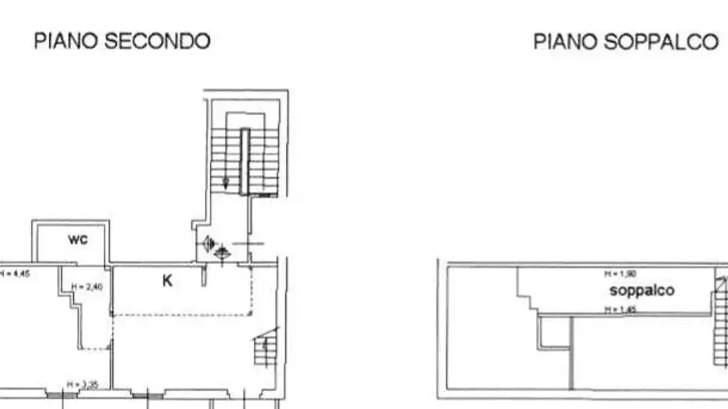 Plan - Modernised Bilocale with Balcony in Florence