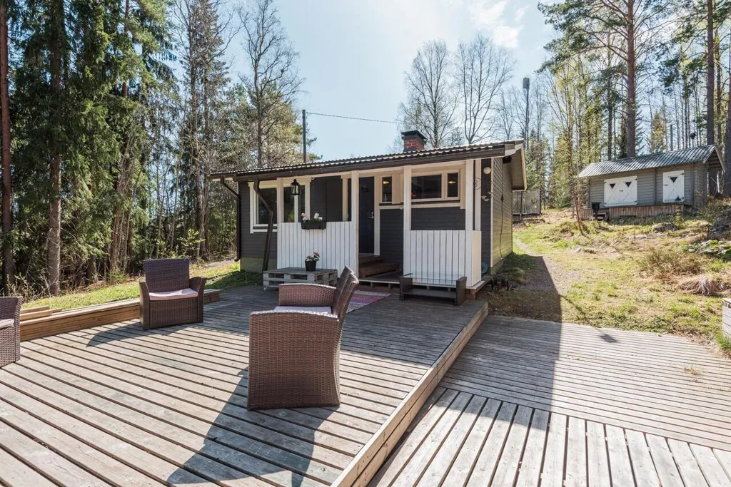 Extérieur - Cottage with Sauna and Lake View in Teisko