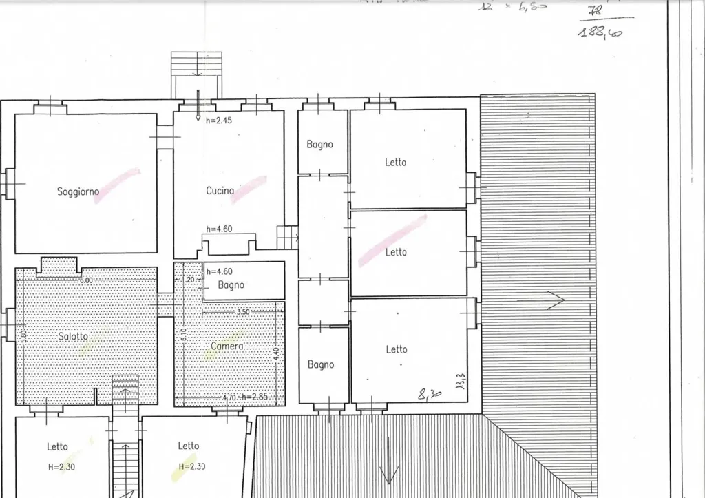 Plan - Renovated Farmhouse with Panoramic View in Amelia